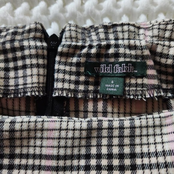 Wild Fable Plaid Side Slit Mini Skirt - Picture 5 of 5